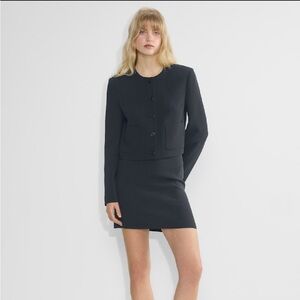 Wilfred Aritzia Classic Black Button-Up Blazer “Prose Jacket” NWT